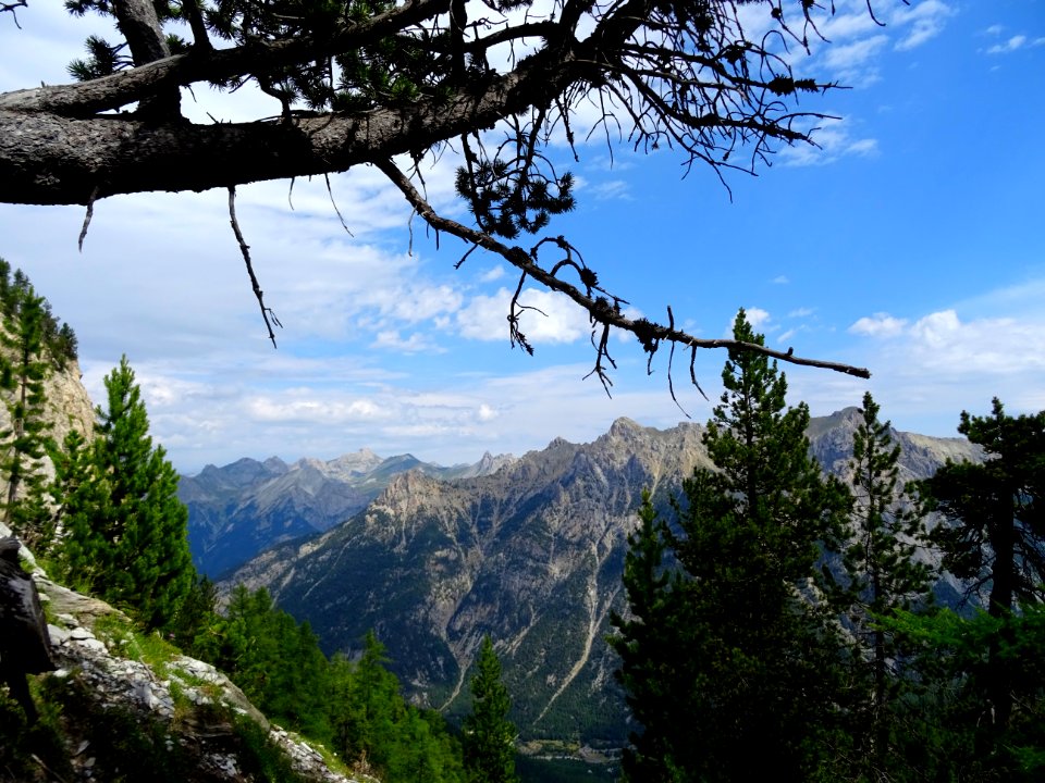 Vue aperçue, dans la montée vers la Crête d'Andreveysson 