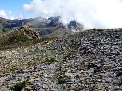 Sur l'arête de la Dent, regard arrière 