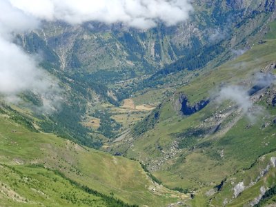 Depuis la crête de la Dent, vue vers Prapic 