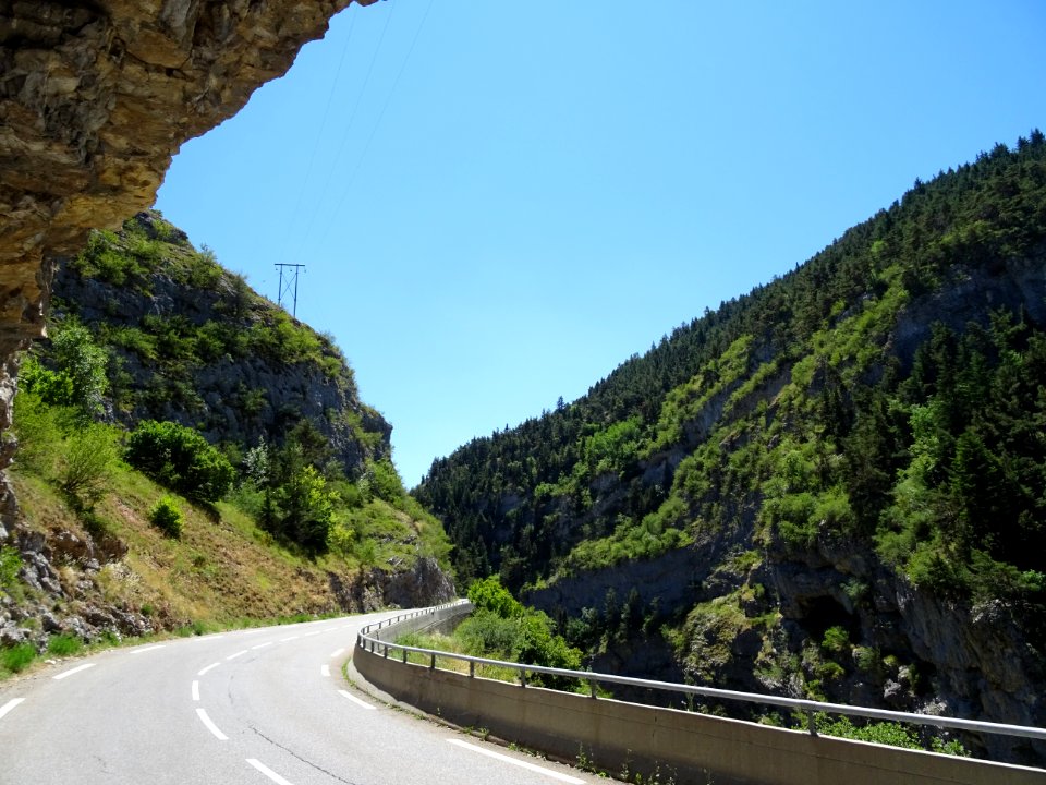 Sur la D17, dans les gorges de la Souloise, Hautes-Alpes 