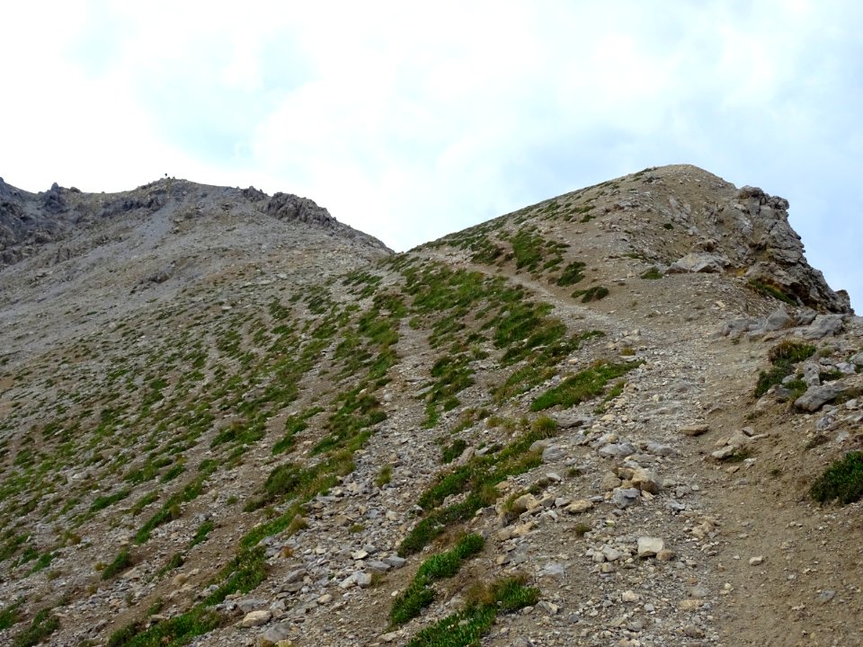 Dernière longueur sous le col situé sous le Pic d'Escreins… 