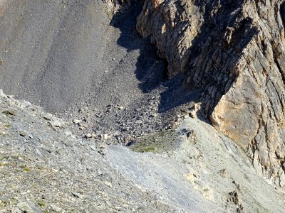 Depuis le Col de la Colette Verte 2900 m, vue plongeante v… 