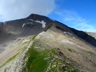Sur la crête de la Dent, en montant au Pic de Mourre Froid… 