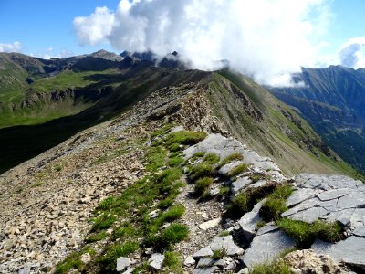 Sur la crête de la Dent, regard arrière 