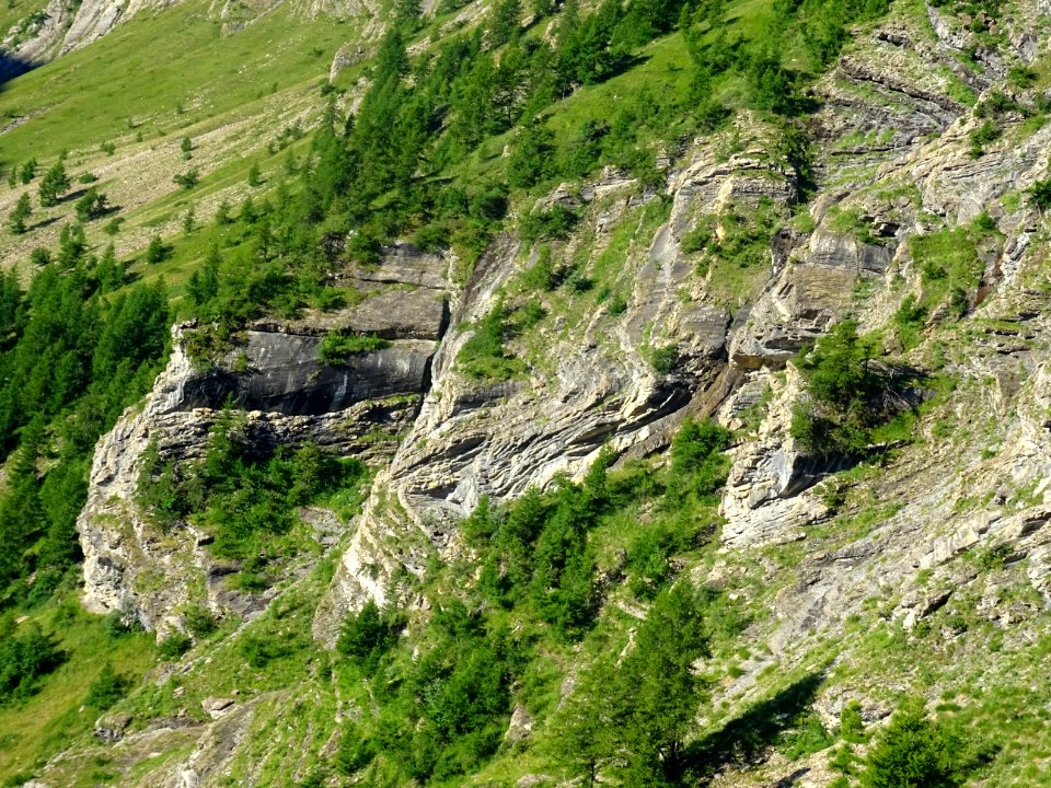 Plissements dans les roches 