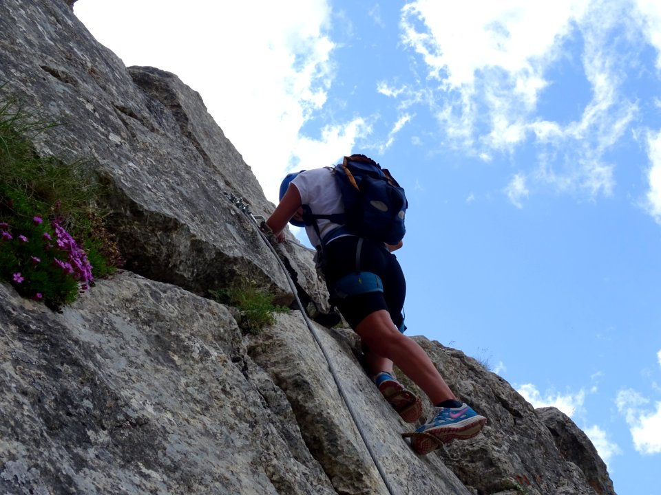 Dans le premier passage un peu vertical 