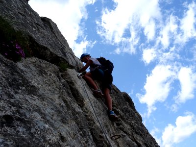 Dans le premier passage un peu vertical 