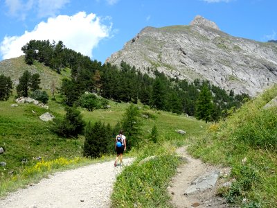 A l'entrée du vallon de l'Alpe du Lauzet 