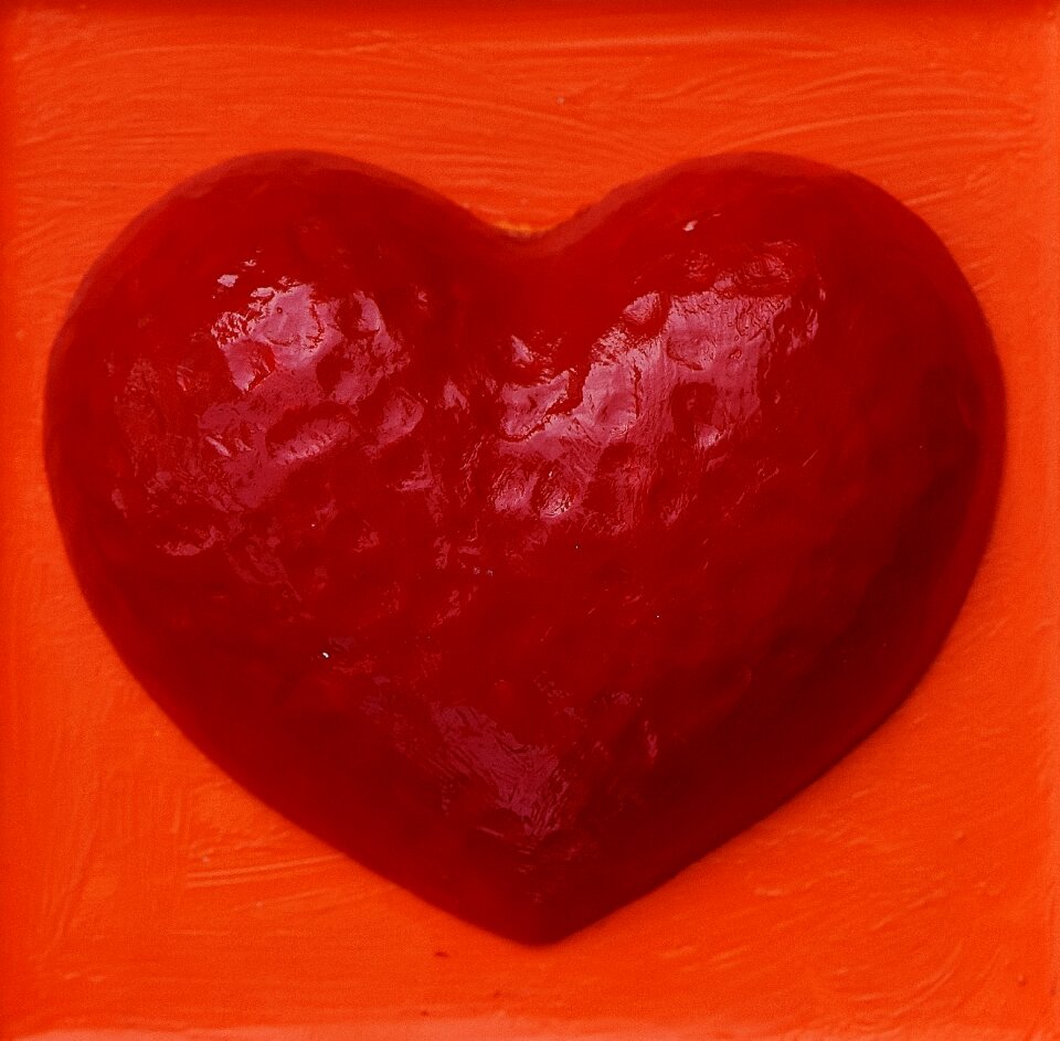 Self-made heart pair