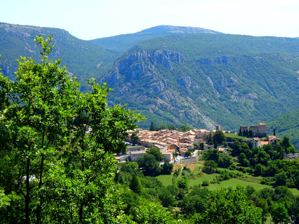 Vue sur Gréolières, Alpes-Maritimes 
