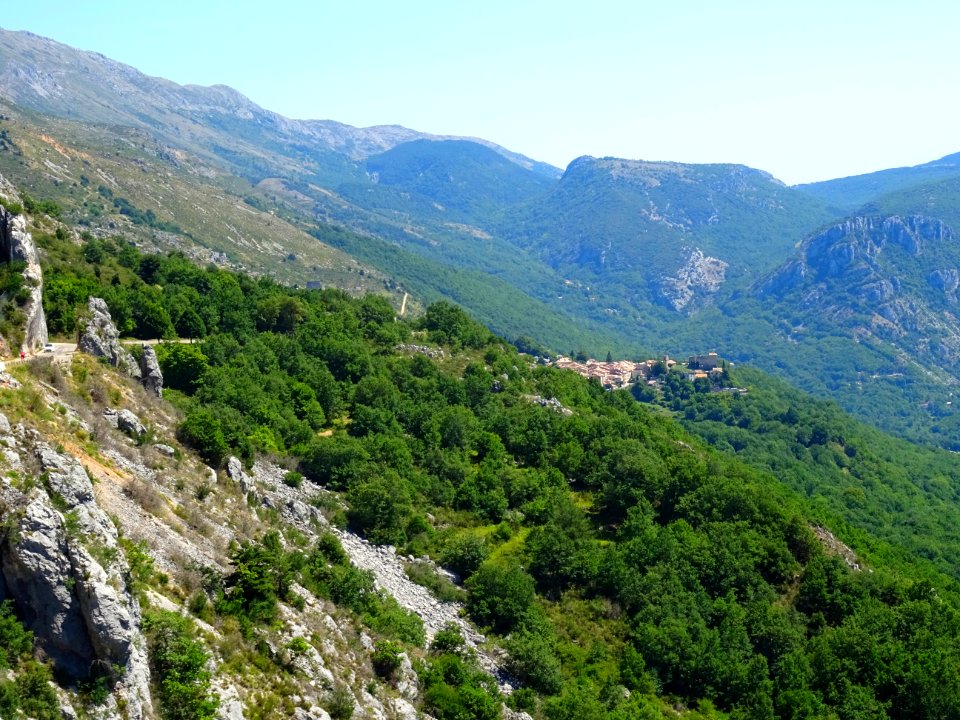 Vue sur Gréolières, Alpes-Maritimes 