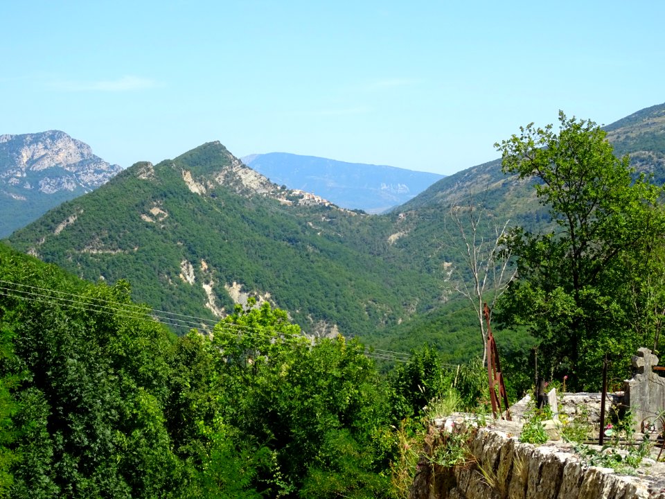 Depuis Conségudes, vue vers Les Ferres, Alpes-Maritimes 