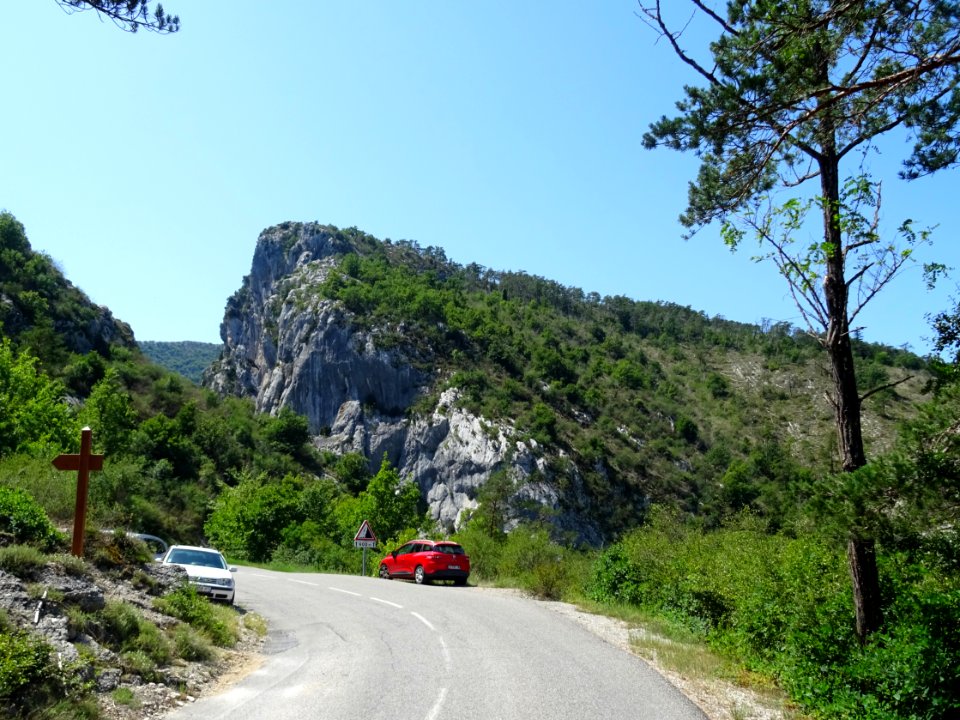 En arrivant vers la clue de Riolan, Alpes-Maritimes 