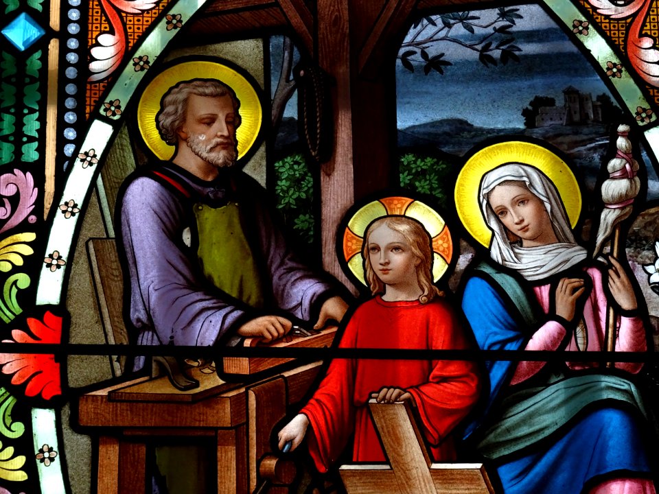 Vitrail, basilique Notre Dame de La Salette, sanctuaire No… 