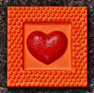 Self-made heart pair