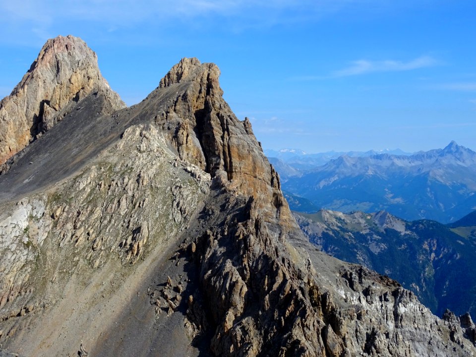 Depuis le Col de la Colette Verte 2900 m, vue vers la Poin… 