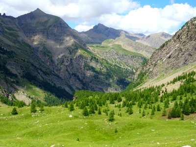Dans la longue descente du vallon du Rabioux 