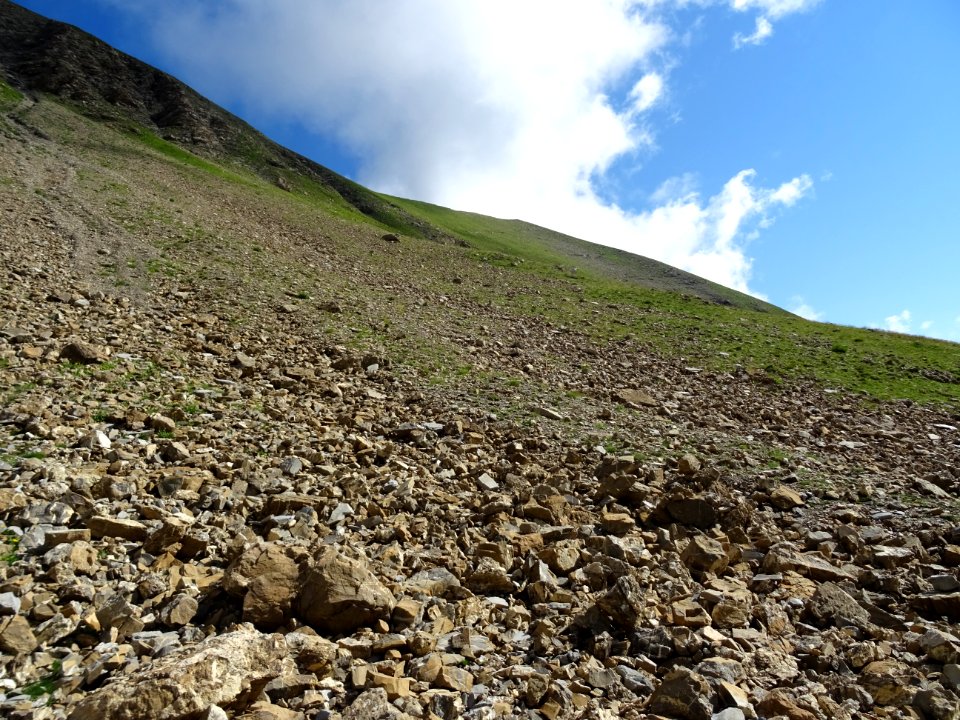 Remontée en traversée montante depuis le lac de la Dent ve… 