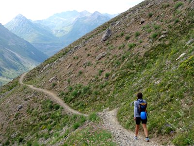 Sur le sentier pour redescendre 