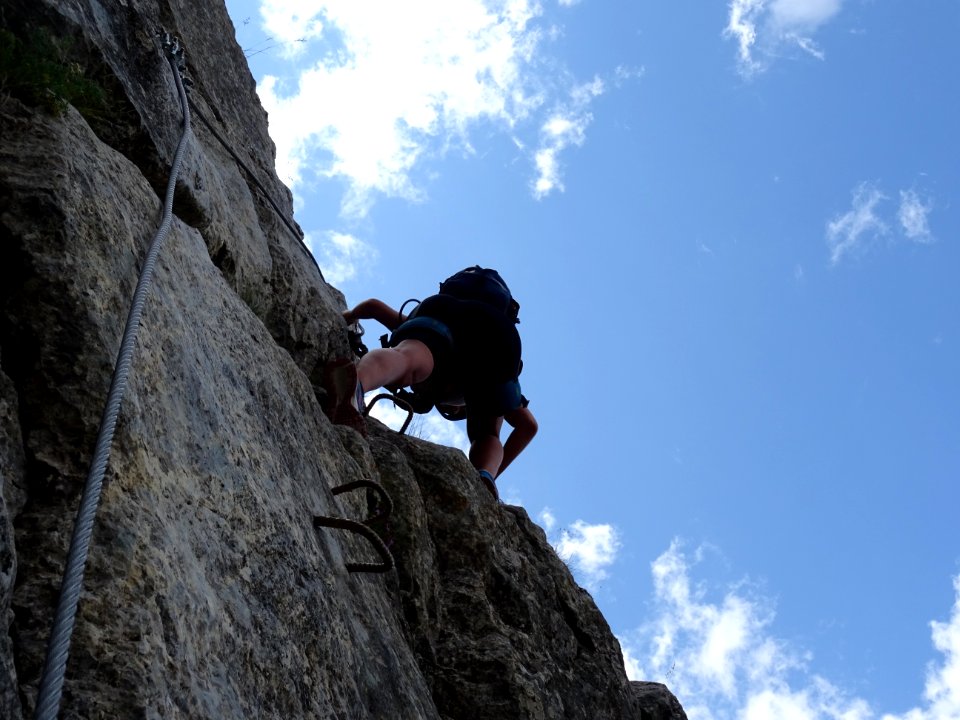 Dans le premier passage un peu vertical 