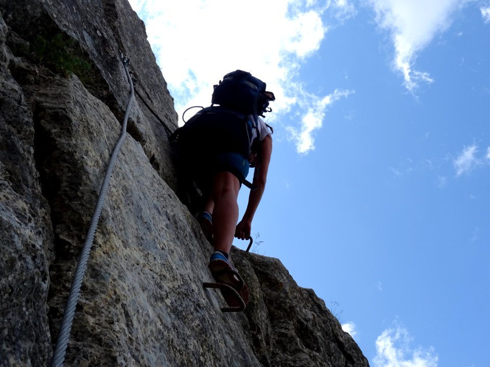 Dans le premier passage un peu vertical 