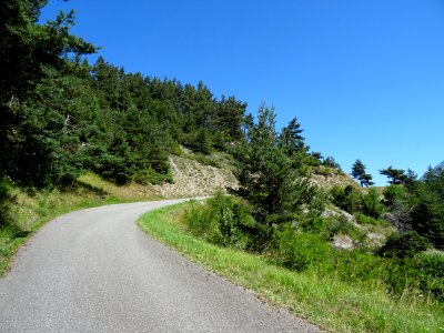 Dans la montée au col du Noyer, Hautes-Alpes 