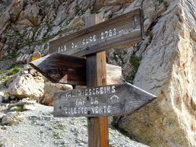 Pas du Curé 2783 m ... Val d'Escreins pas la Colette Verte… 