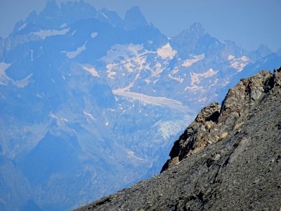 Depuis le Col de la Colette Verte 2900 m, vue vers le Glac… 