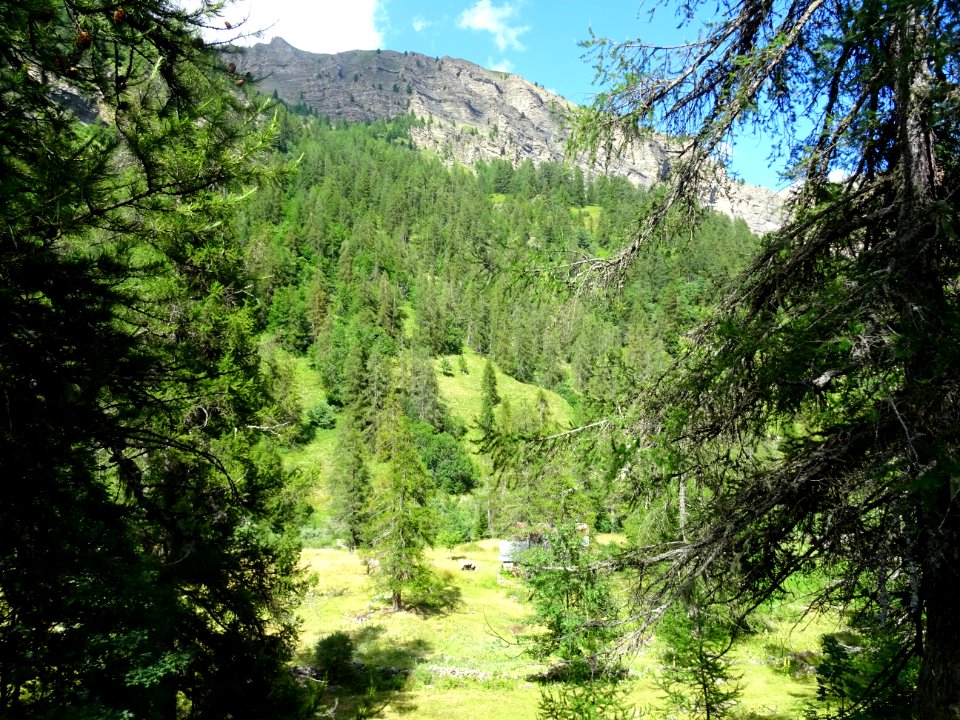 Retour sur le replat, hameau Le Serre 