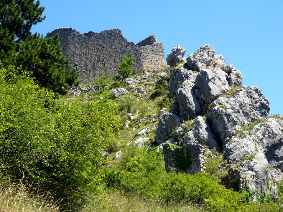 Ruines du château de Hautes-Gréolières, Gréolières, Alpes-… 
