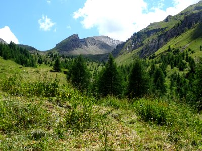 Regard arrière vers le vallon du Rabioux, que je viens de … 