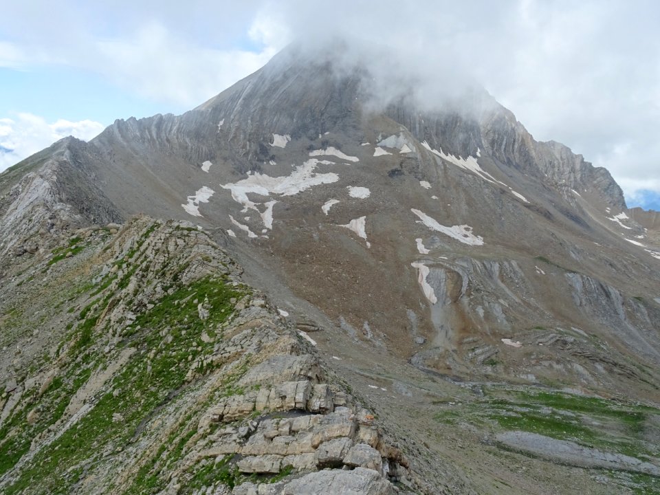 Sur l'arête sud qui descend du Pic du Mourre Froid, en arr… 