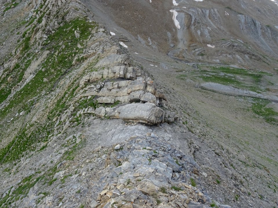 Sur l'arête sud qui descend du Pic du Mourre Froid, en arr… 