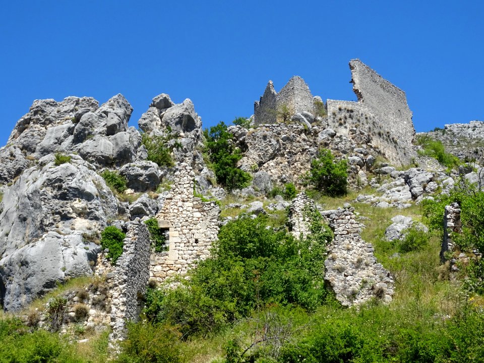 Ruines du château de Hautes-Gréolières, Gréolières, Alpes-… 