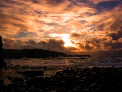 Sea coast clouds