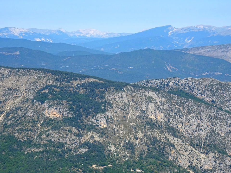 Paysage vers le nord, depuis le parking-point de vue, sur … 