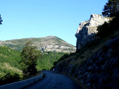 Sur la route entre le col du Ferrier et le col de la Sine,… 