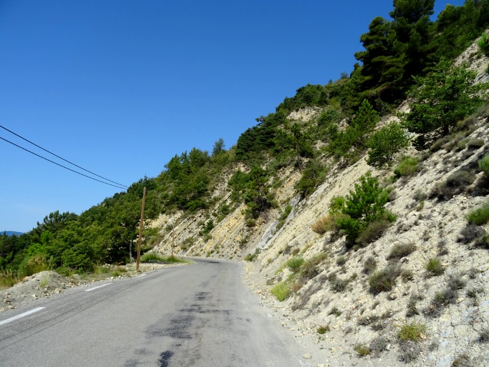 Sur la route, entre Toudon et Ascros, Alpes-Maritimes 