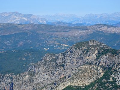 Paysage vers le nord, depuis le parking-point de vue, sur … 
