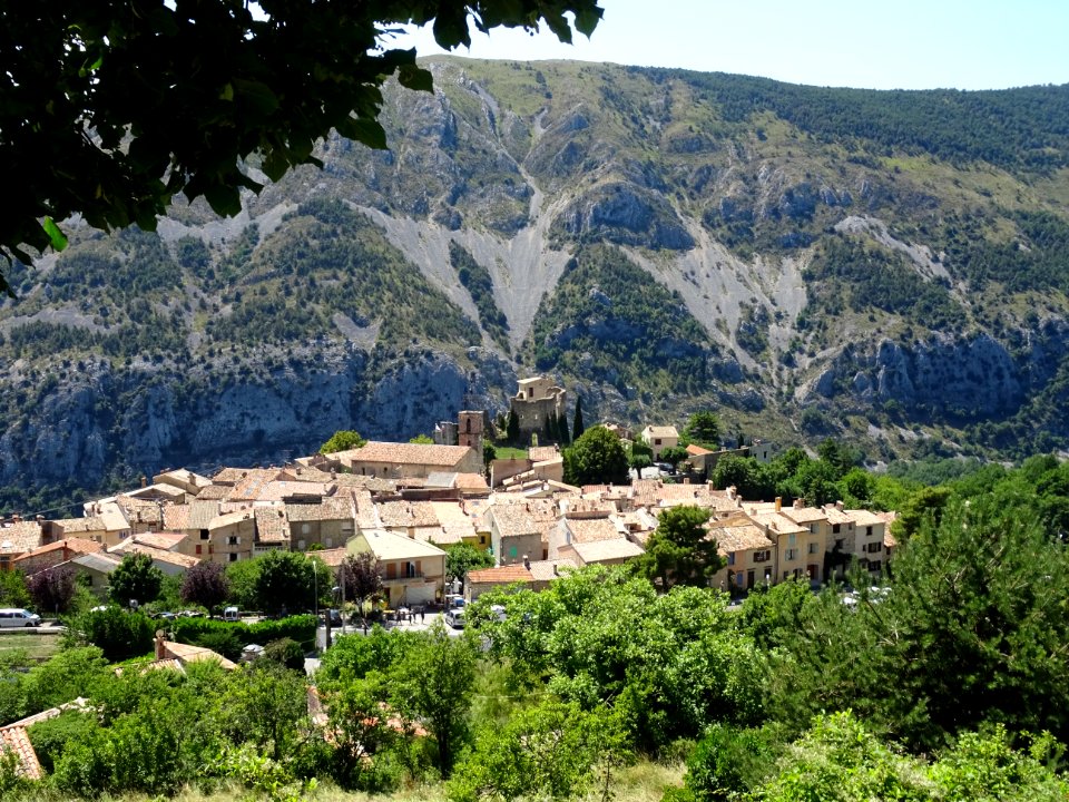 Vue sur Gréolières, Alpes-Maritimes 