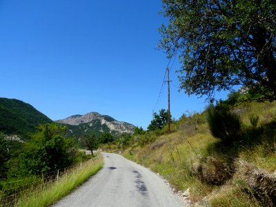Paysage avant d'arriver au Col de Saint Raphaël, 876 m, Al… 