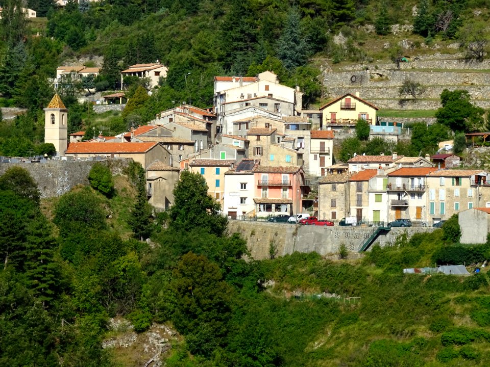 Vue vers Toudon, Alpes-Maritimes 