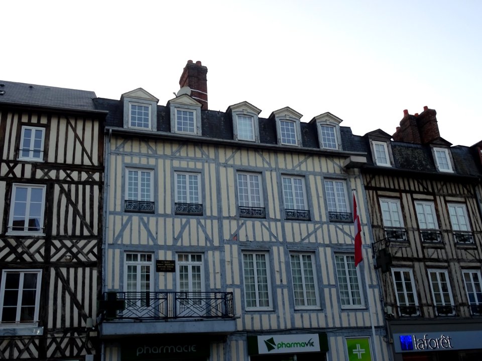 Maisons à colombage, Pont-Audemer, Eure 