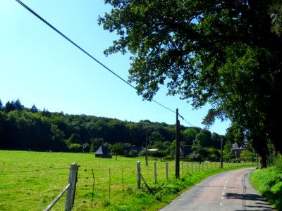 Sur la route, Livet-sur-Authou, Eure 