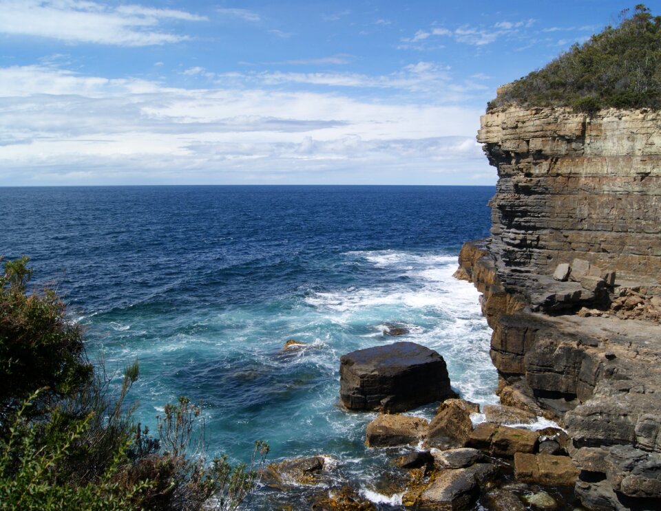 Sea coastline rock photo