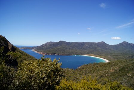 Mountain wineglass bay nature