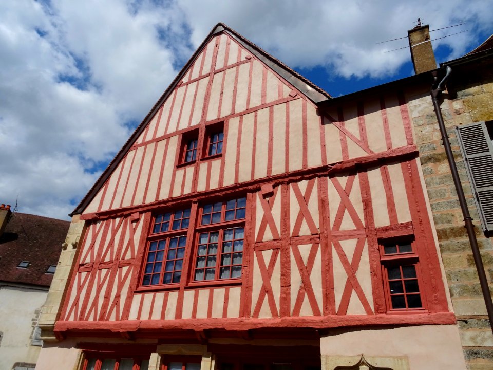 Maison à colombages, Semur-en-Auxois, Côte-d'Or 