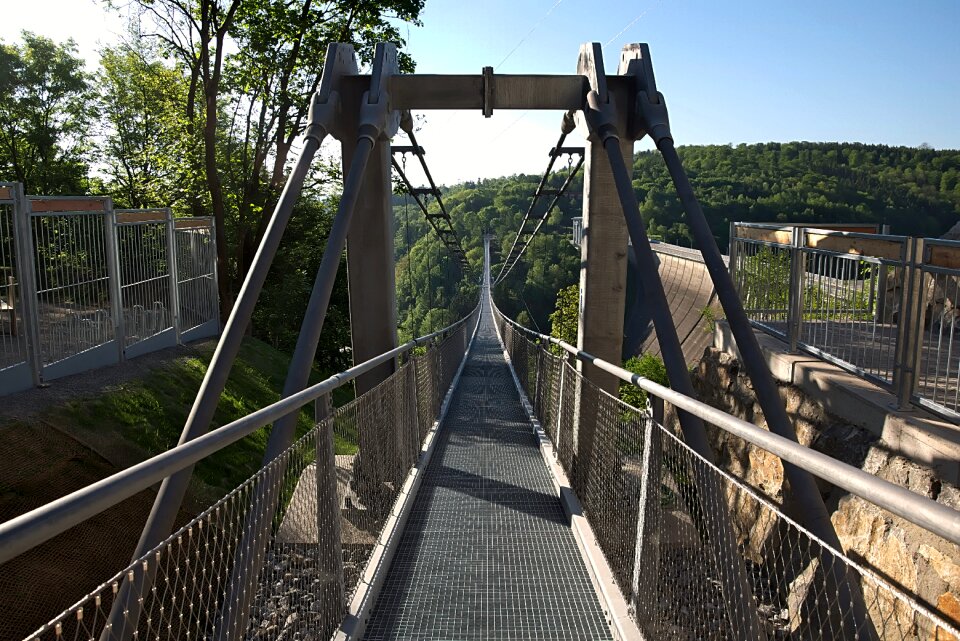 Longest pedestrian suspension bridge rappbodetalsperre resin