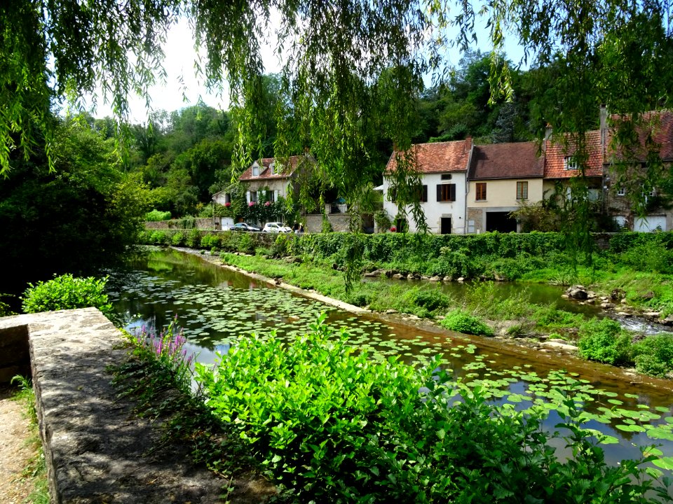 Au bord de l'Armançon, Semur-en-Auxois, Côte-d'Or 