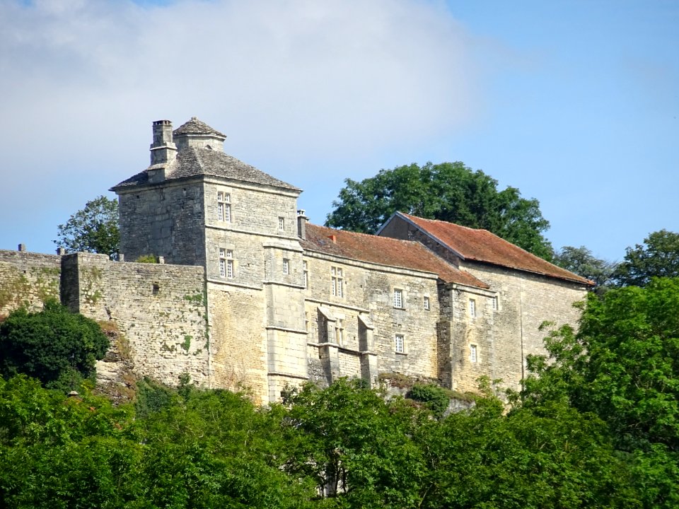 Château de Salmaise sur le sommet de la colline, Salmaise,… 